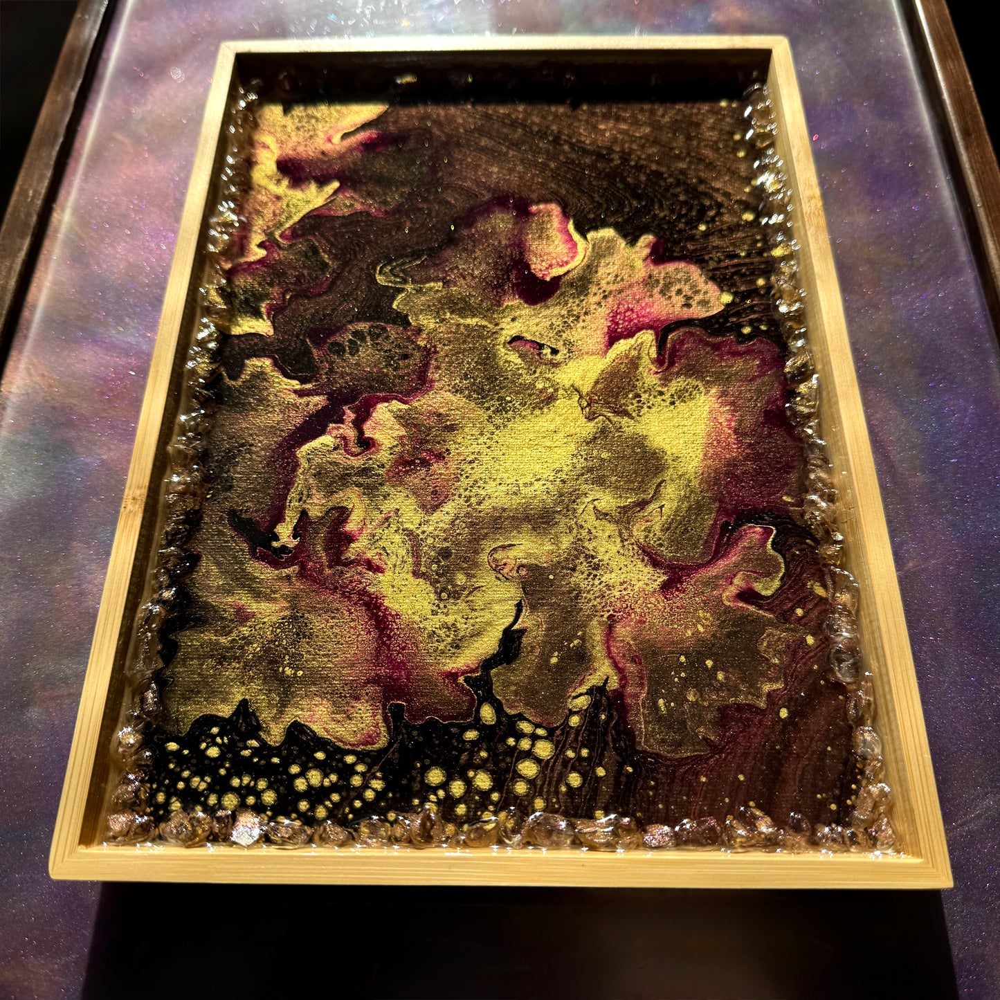 Decorative Vanity Bedroom Perfume Tray Hand Painted PT-2025-001