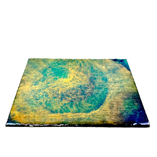 Set - Hand Painted Natural Slate Placemat Set PM-2024-001