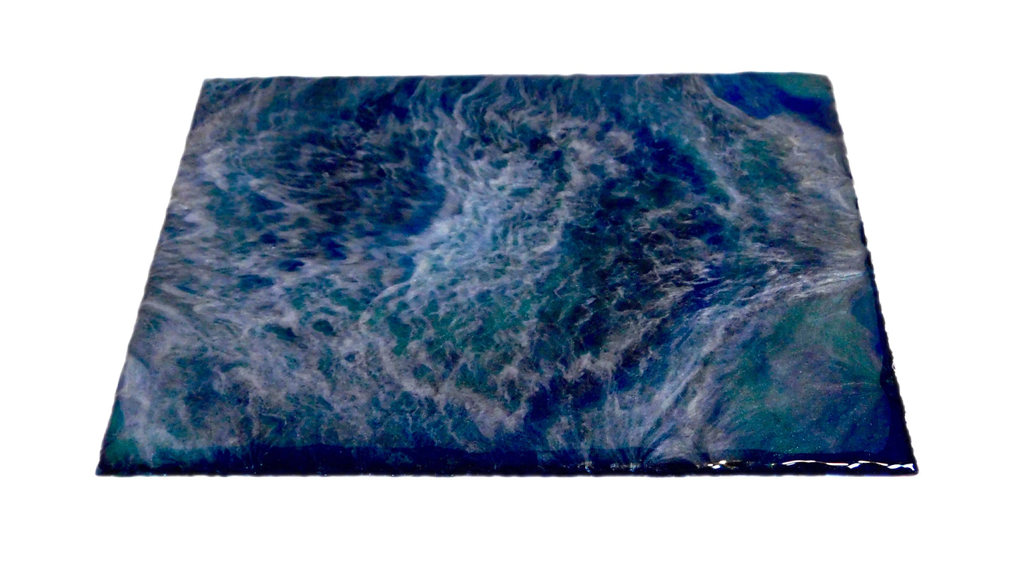 Set - Hand Painted Natural Slate Placemat Set PM-2024-002